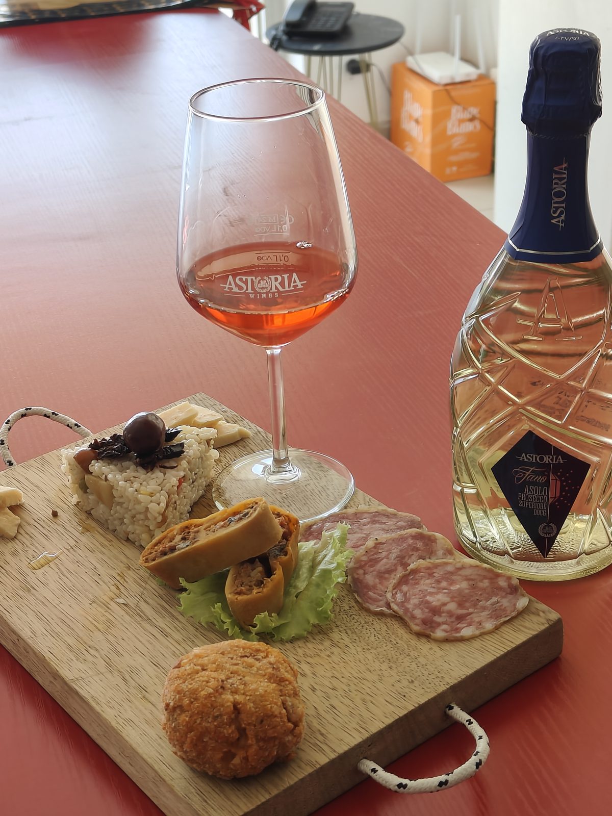 Dégustation Astoria Prosecco et assortiment traiteur